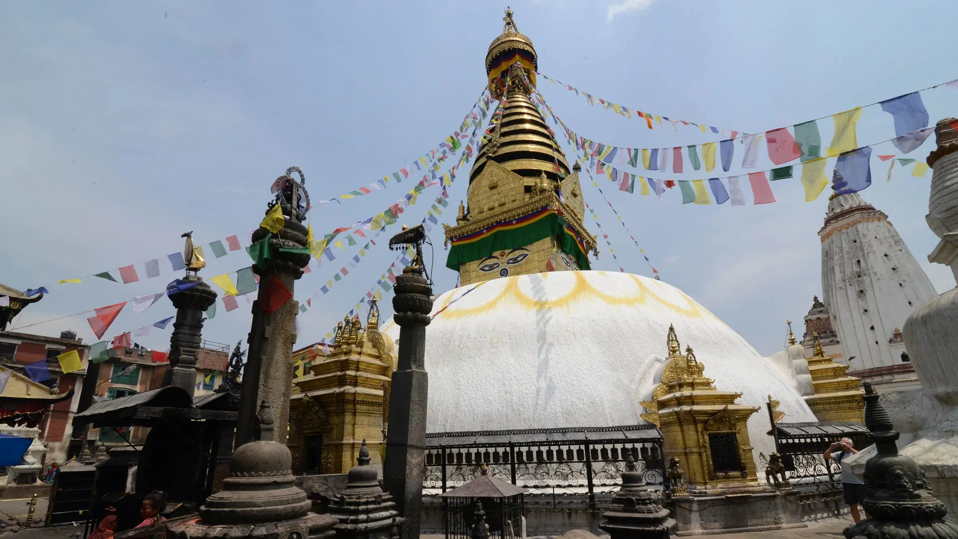 Visitar El Monasterio de Swayambhunath, también conocido como Templo del Mono