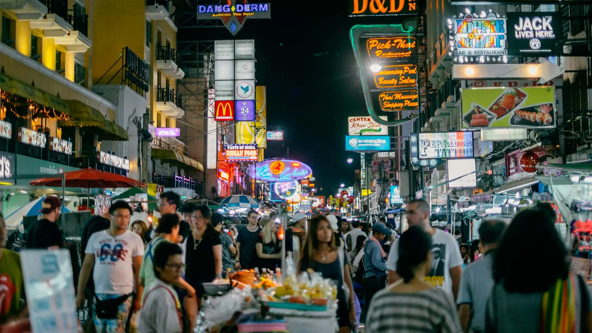 Khao San Road, una de las calles más famosas de Bangkok