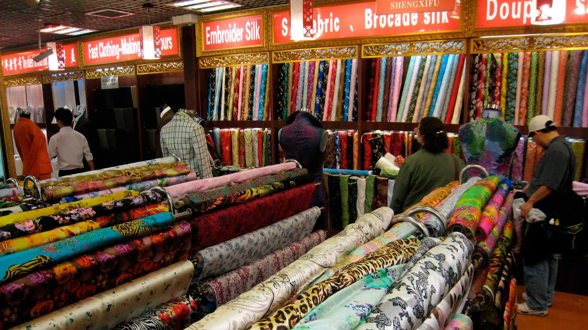 Mercado de la seda en Beijing