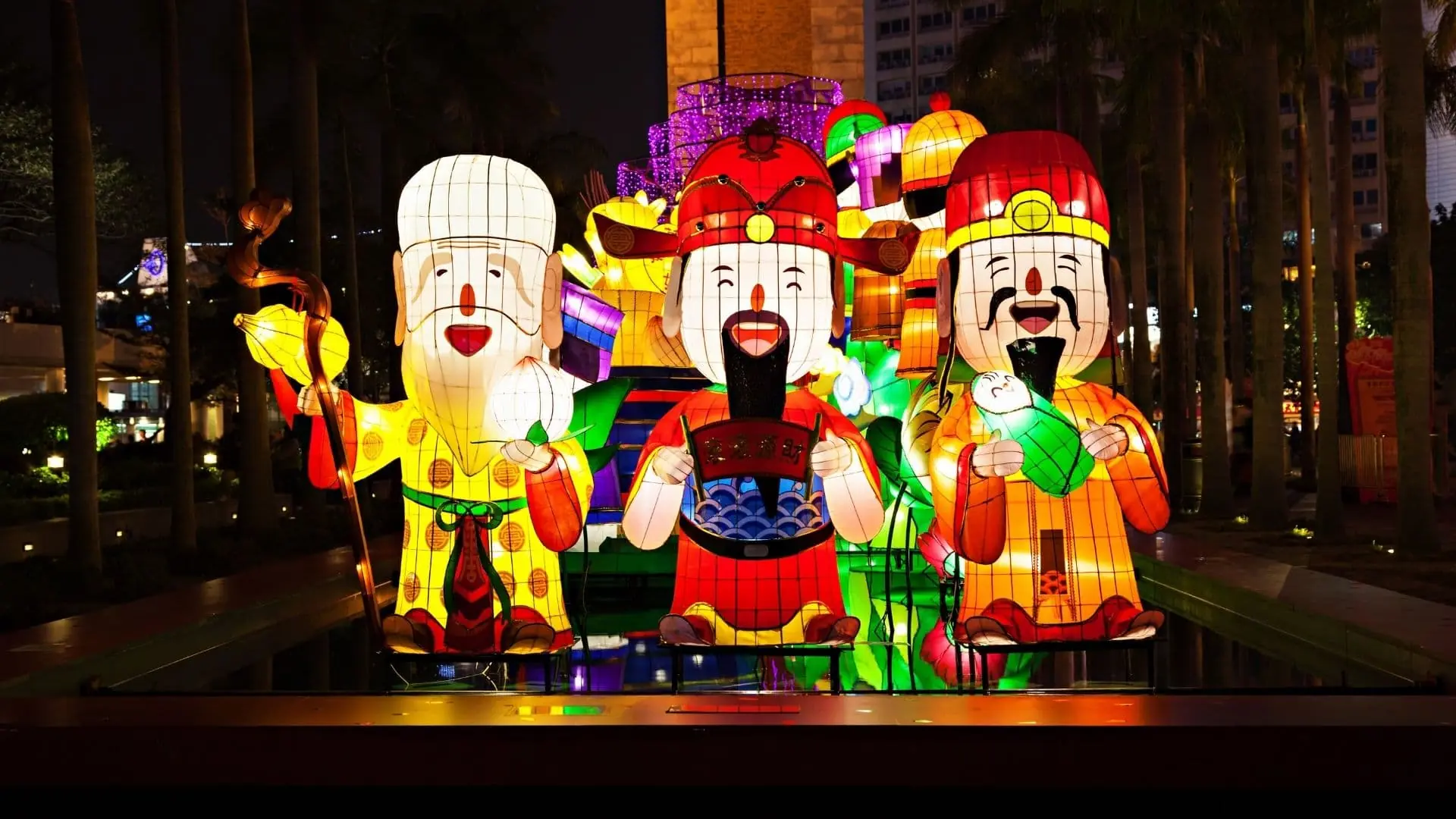 Celebración del año nuevo lunar en Hong Kong