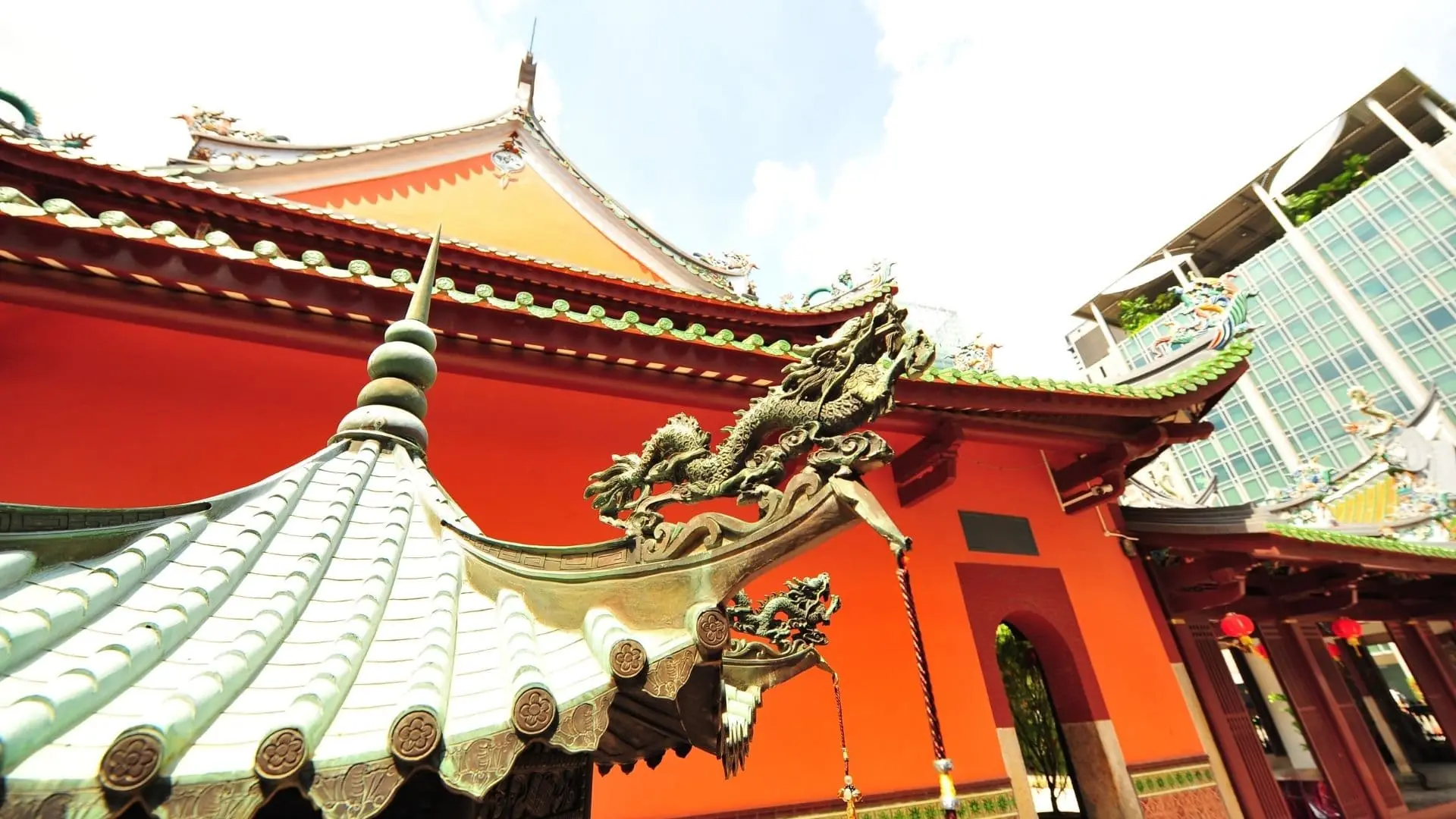 Fachada del Templo Thian Hock Keng