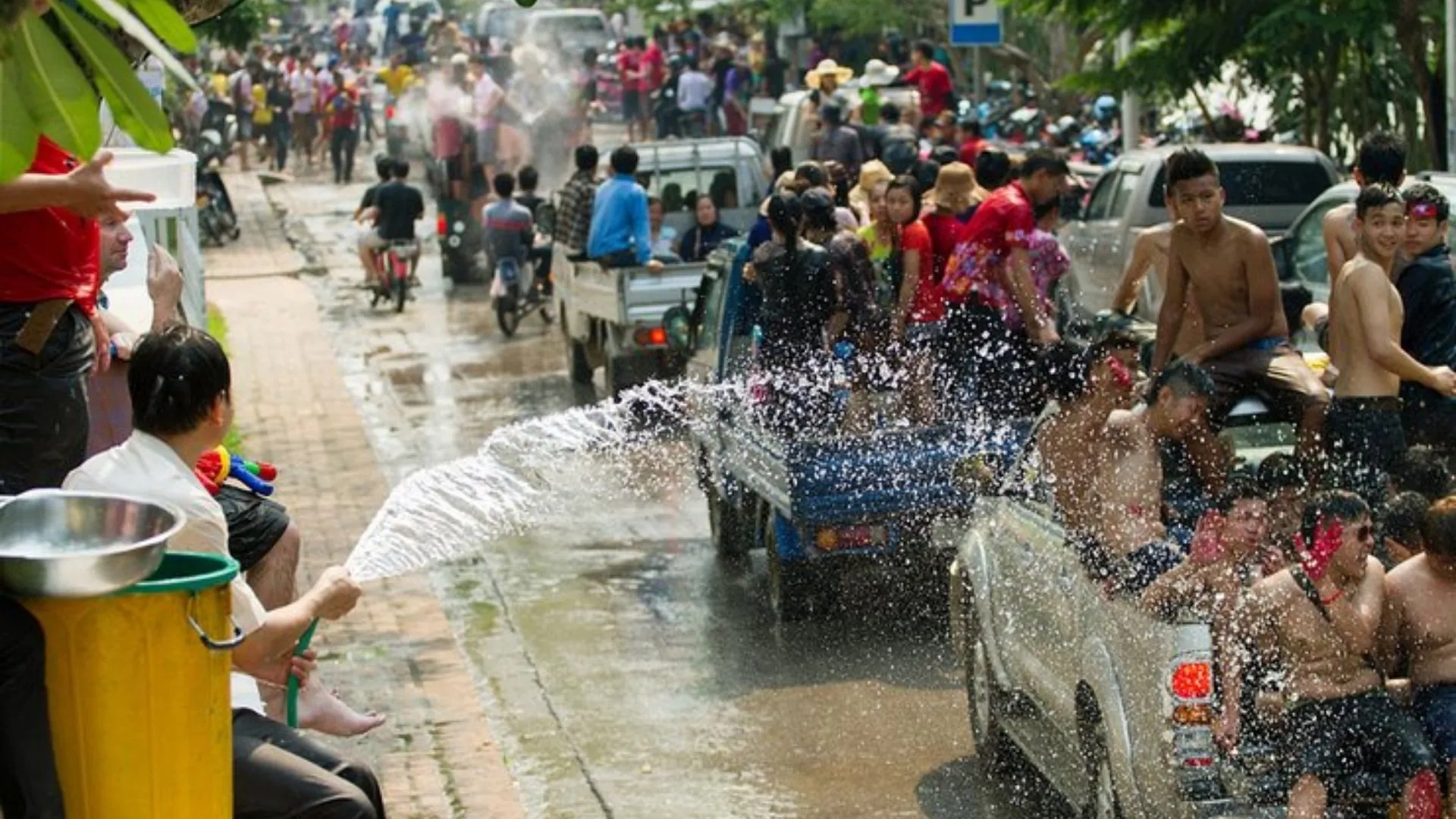Celebración de año nuevo en Laos