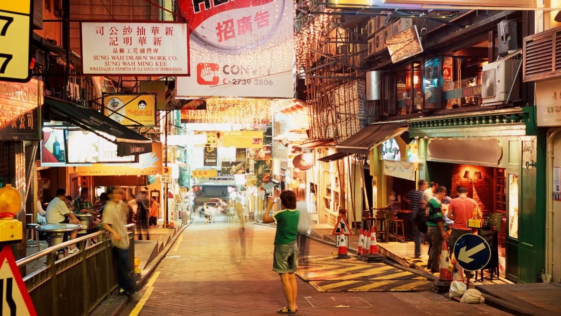 vida nocturna en Hong Kong