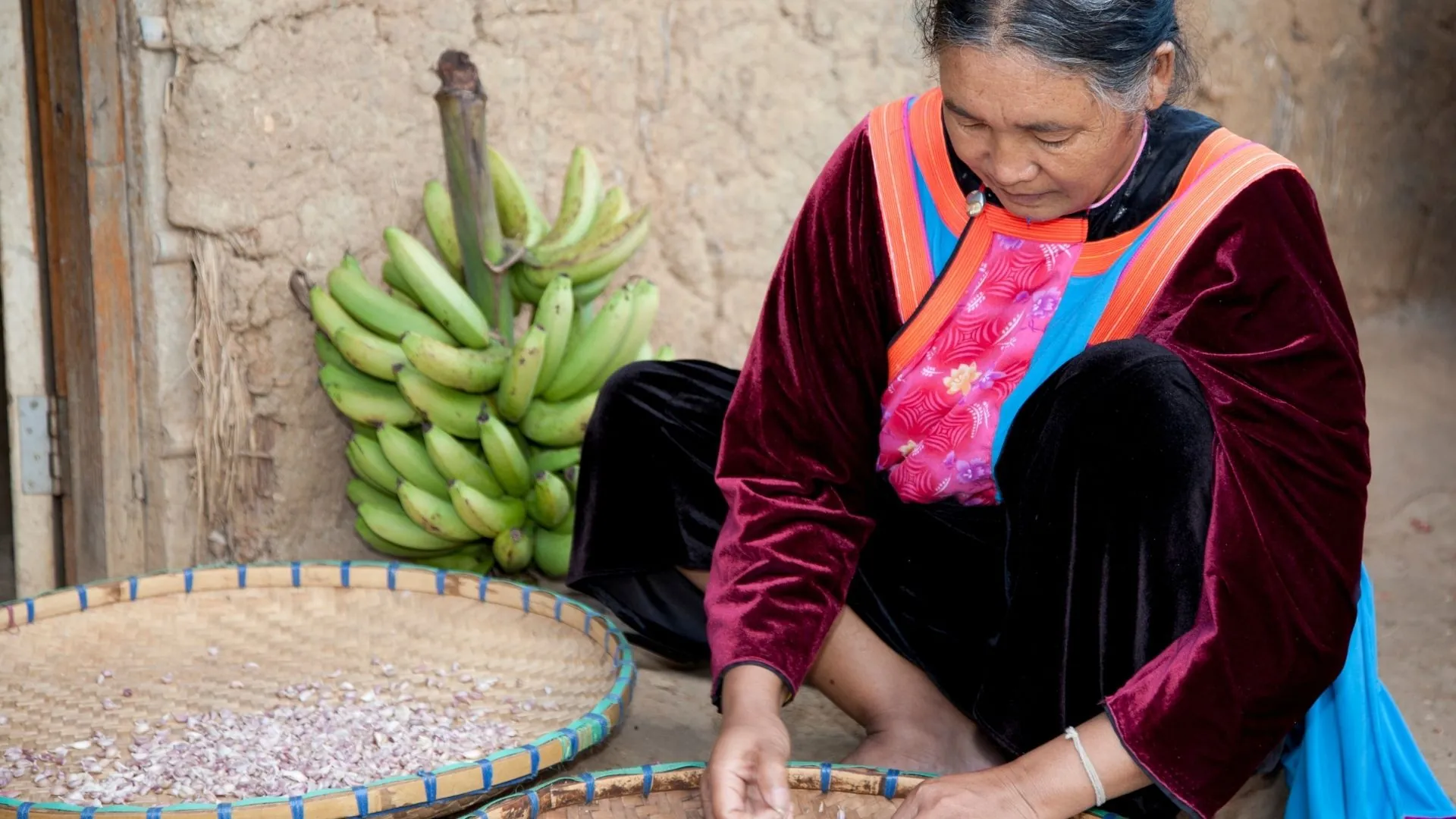 Mujer de la Tribu lisus al norte de Tailandia
