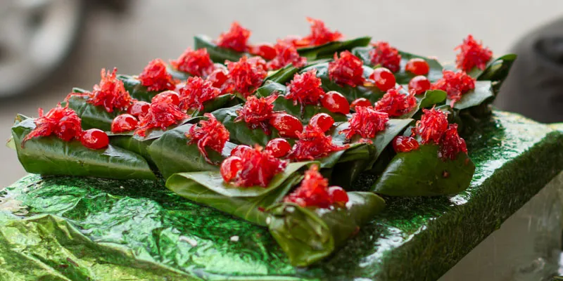 Plato tradicional indio Mithaa paan