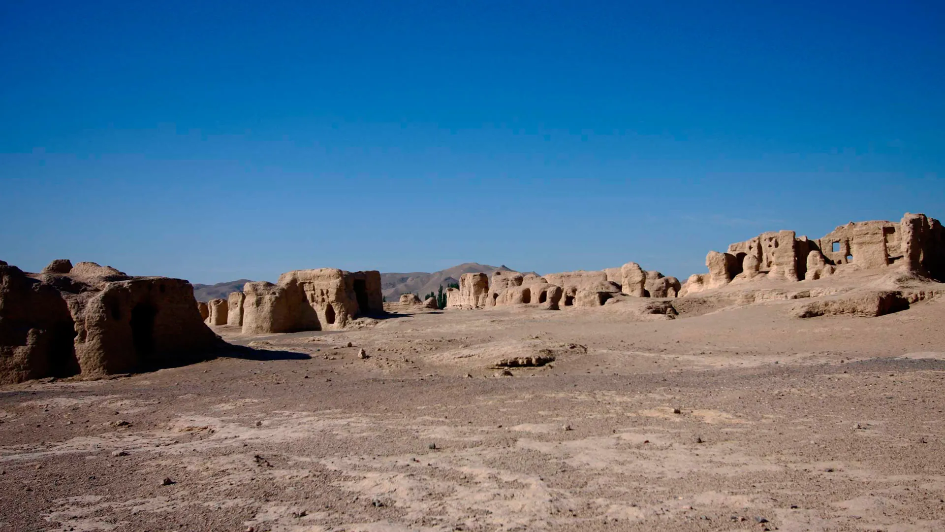 Ruinas de Jiaohe en Turfan