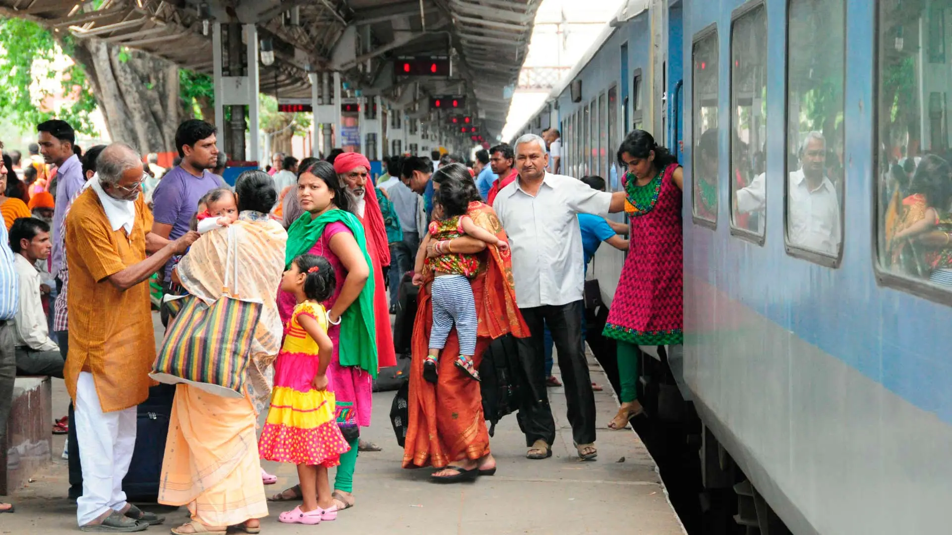 Viajar en tren en India