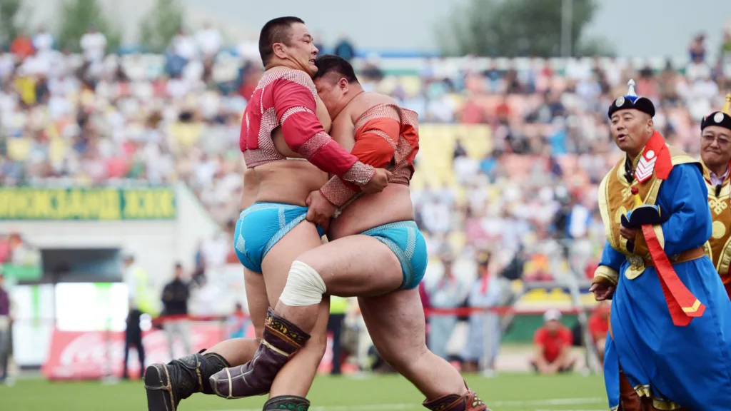 11 jul. Naadam luchadores — Mongolia con Festival Naadam