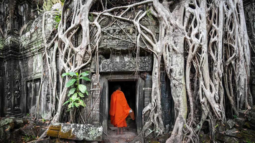 Ta Prohm, Siem Reap — Camboya en grupo