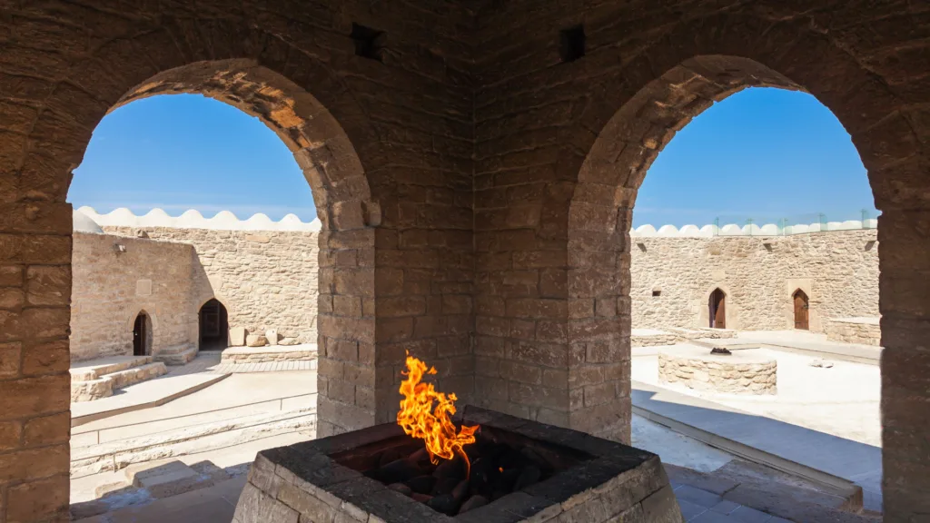 Templo del Fuego de Atashgah, Bakú, Azerbaiyán — Países del Cáucaso