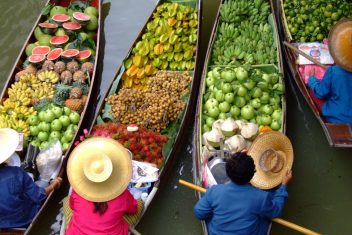 Mercado Flotante, Bangkok — Capitales del Sudeste Asiático y Phuket
