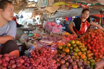 Mercado Talat Thong Khan Kham, Vientiane — Laos en Tren